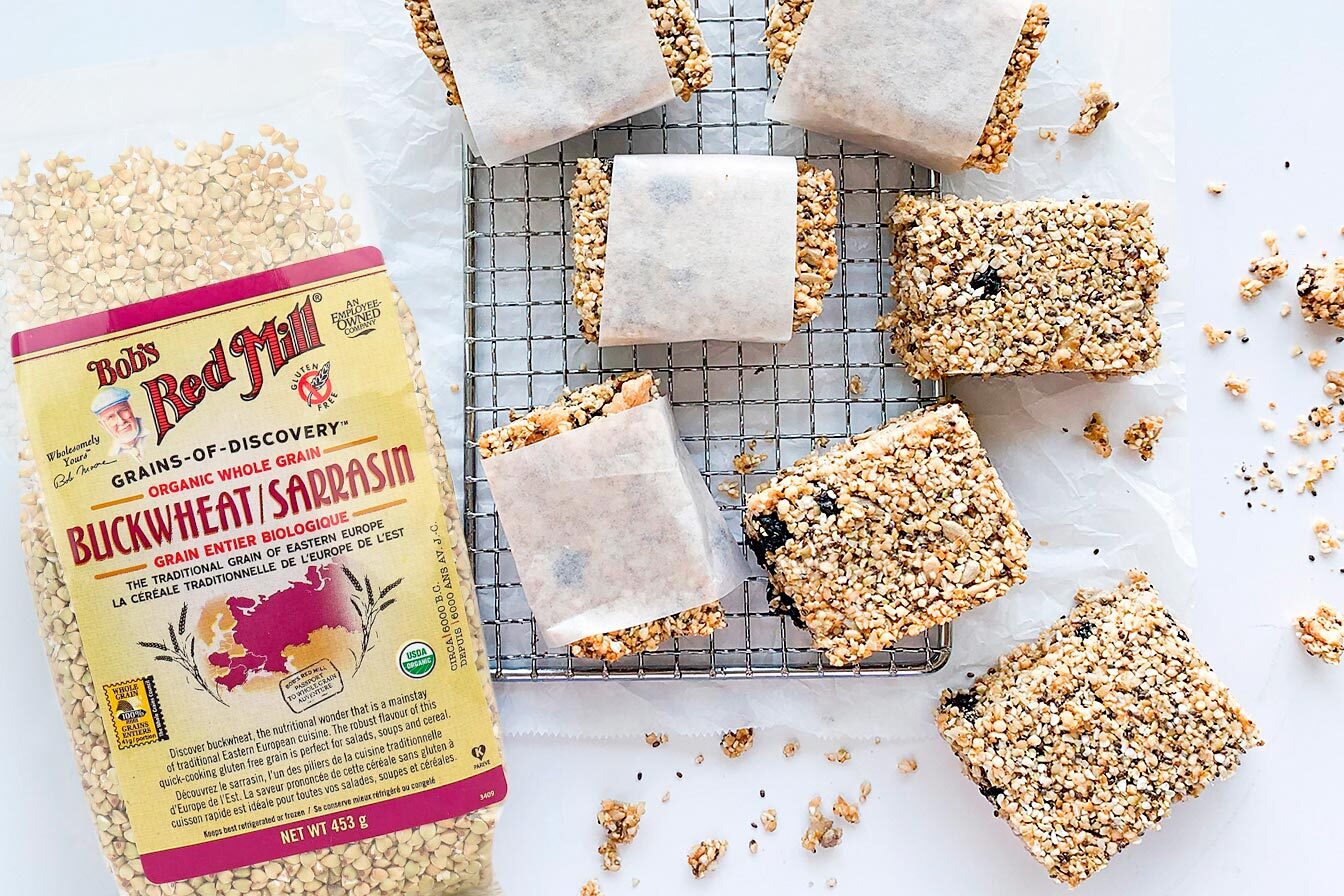 Vegan Sweet Buckwheat Granola Bars