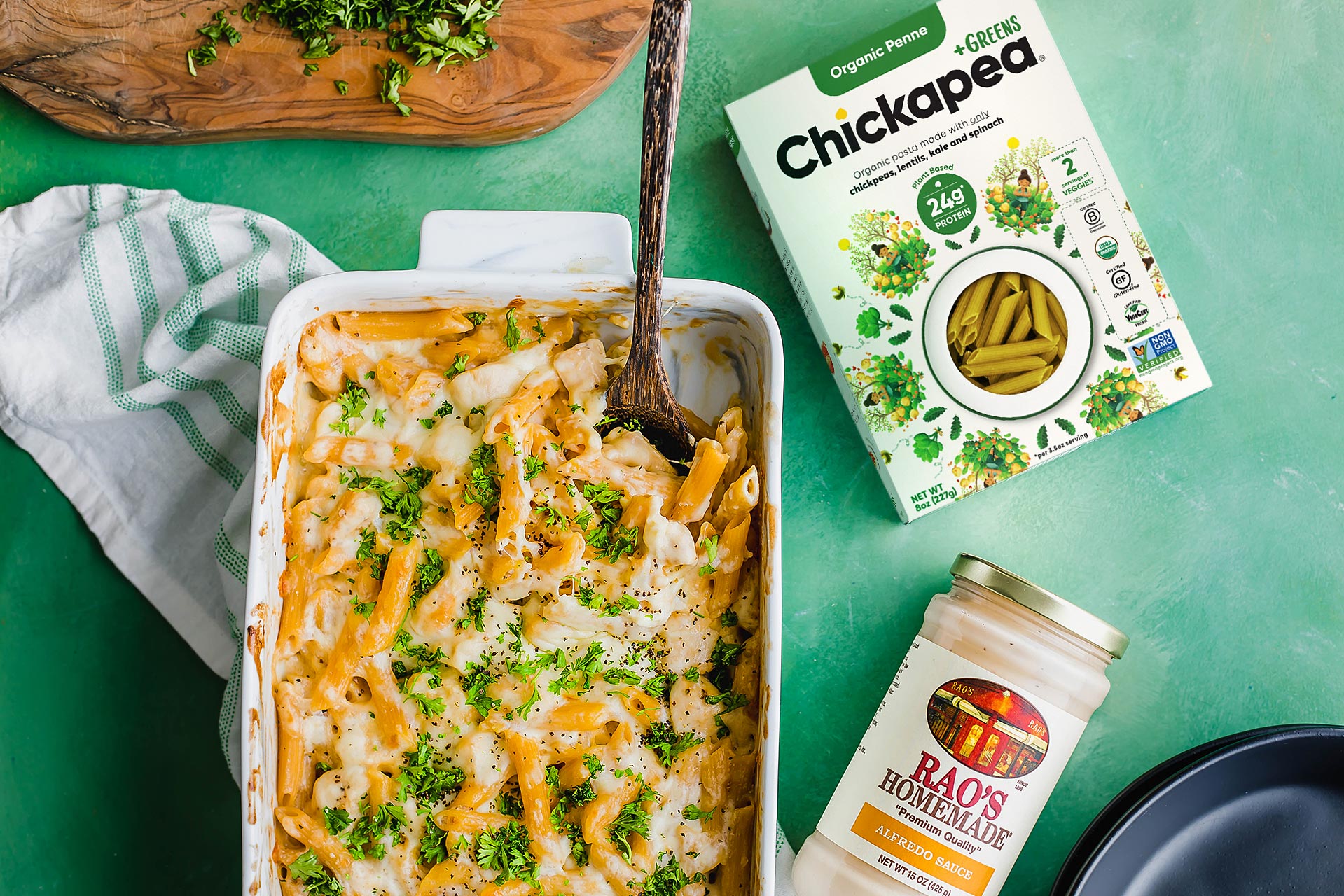 Creamy Chicken Alfredo Mac & Cheese
