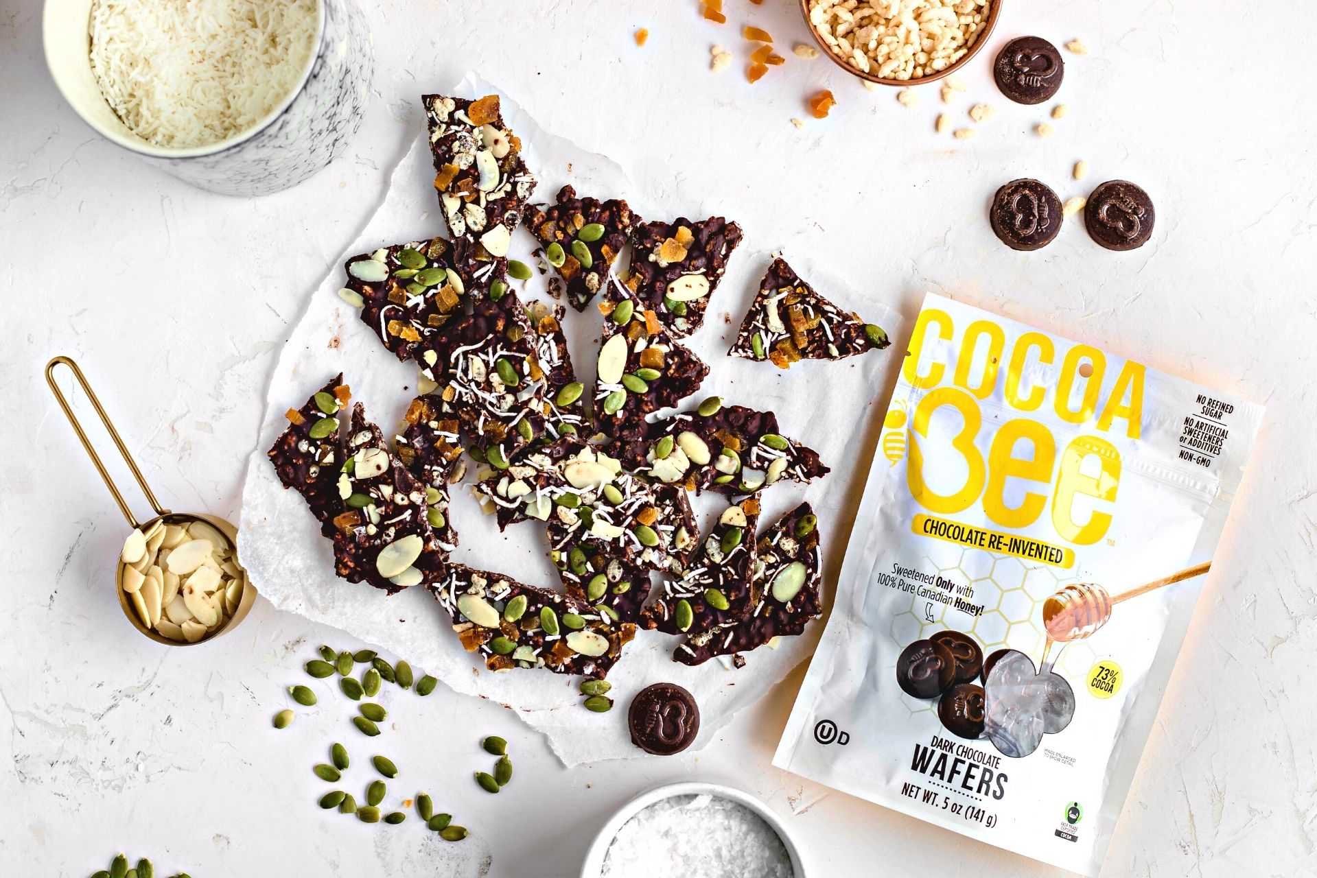 Dairy-Free Fruit & Nut Dark Chocolate Bark