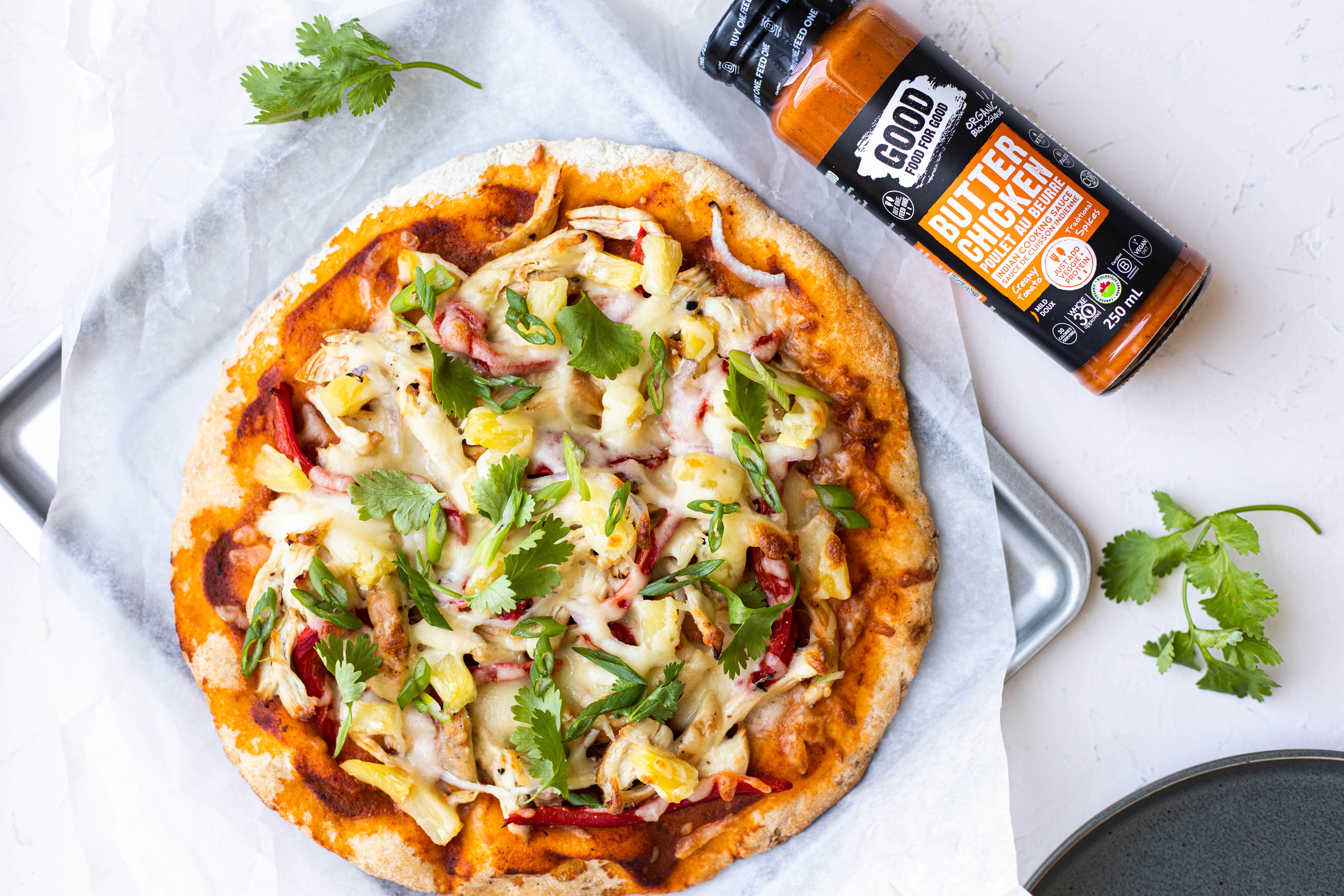 Gluten-Free Butter Chicken Pizza