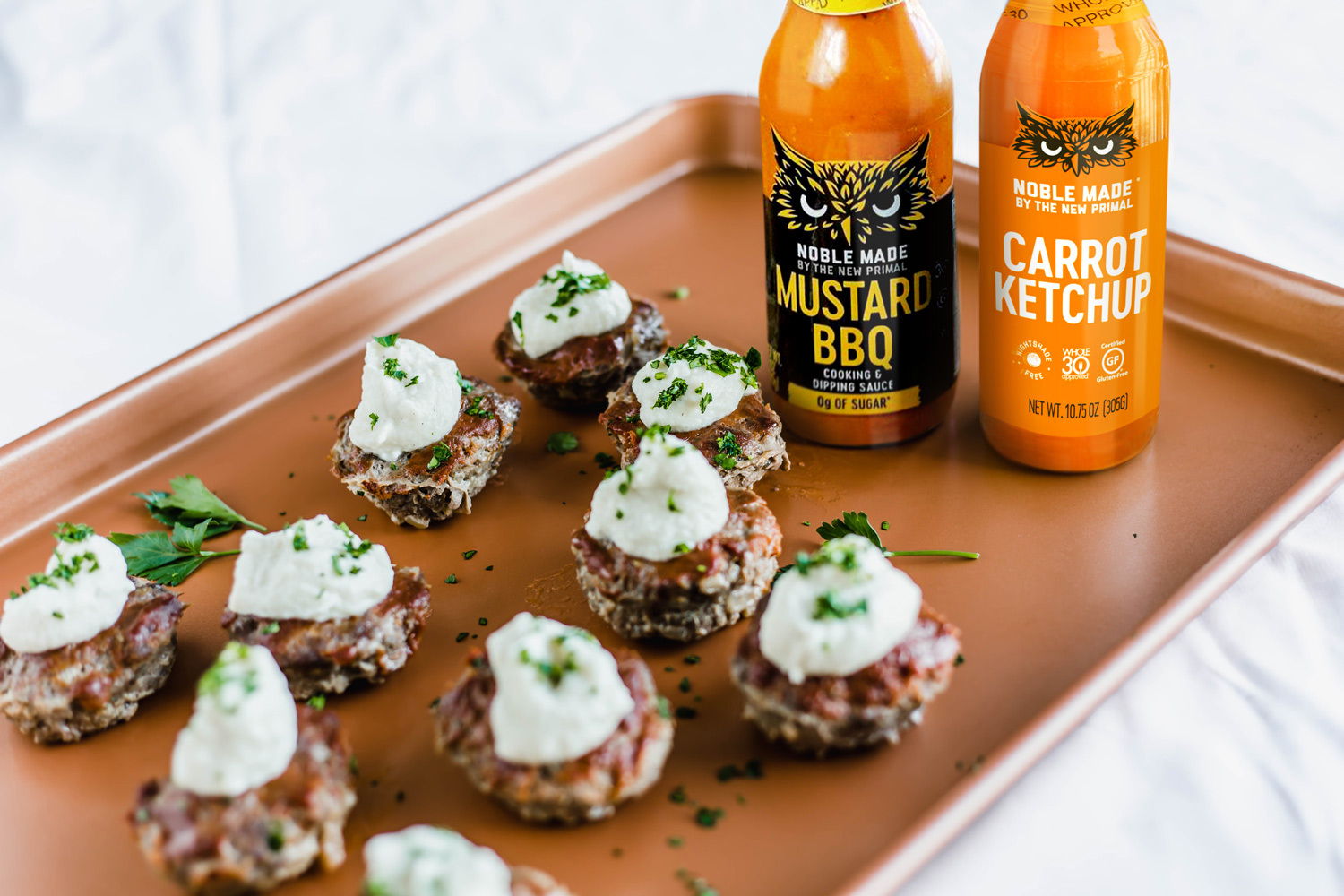 Mini Meat Loaves with Cauliflower Mash 