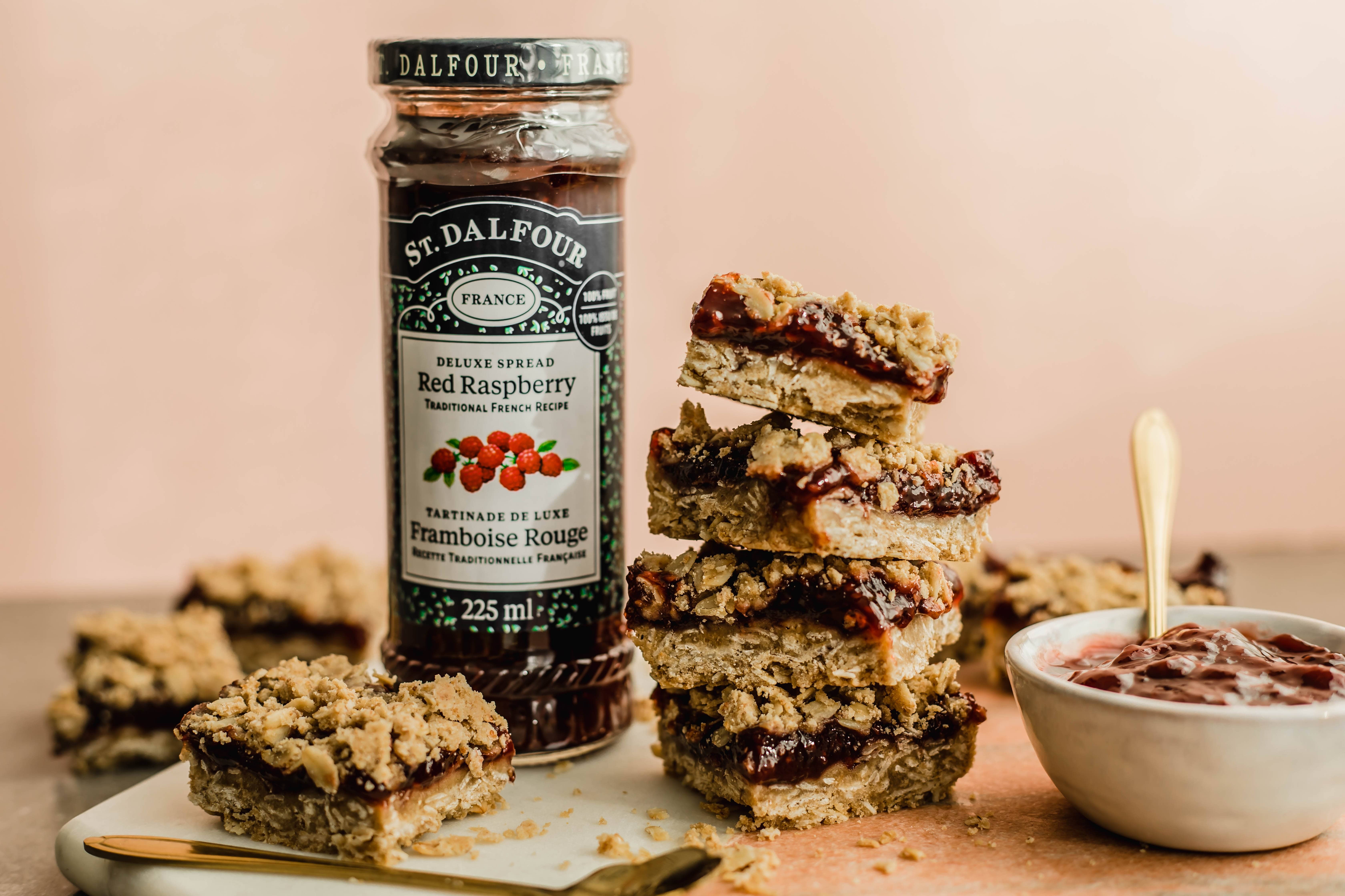 Gluten-Free Raspberry Oat Squares
