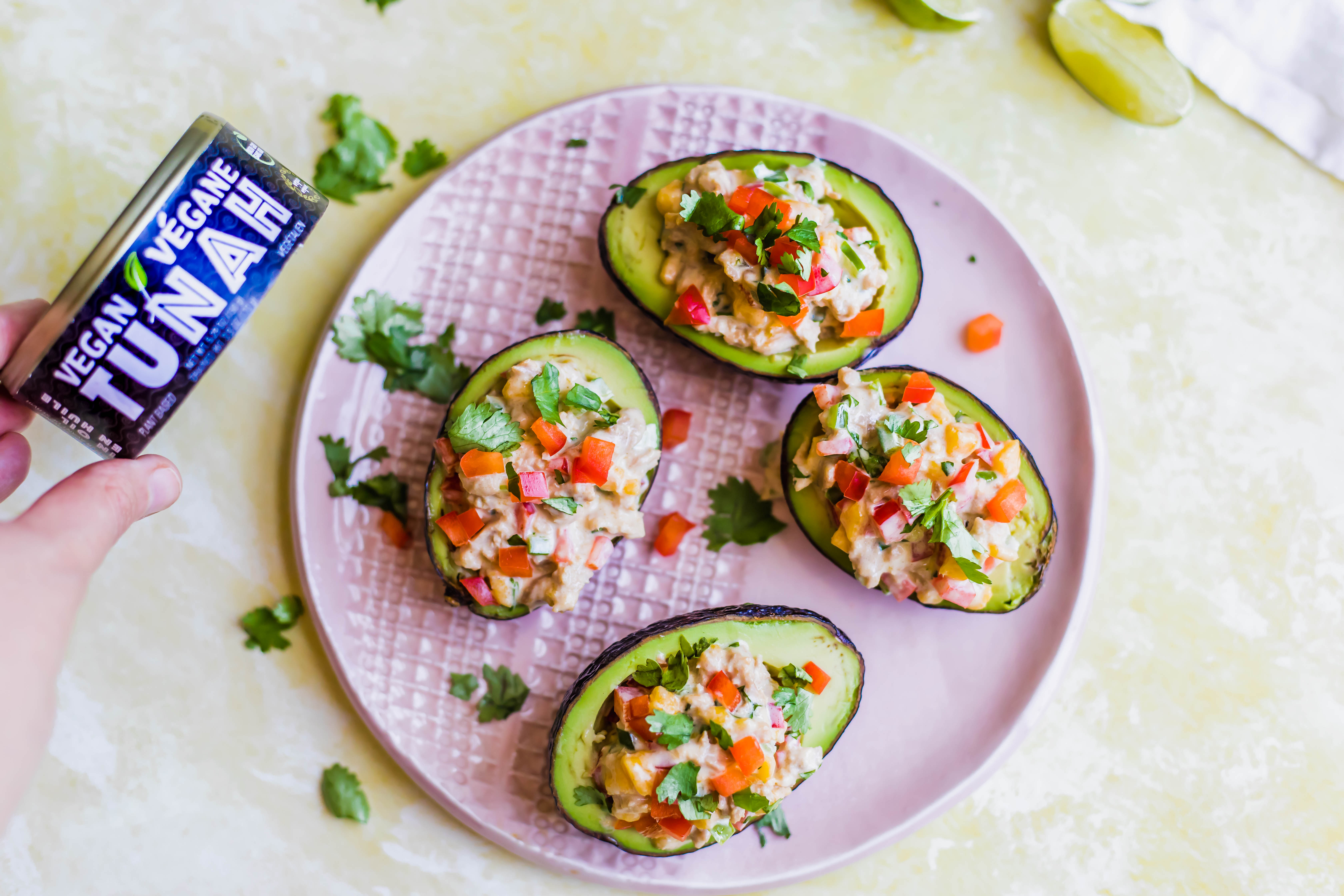 Spicy Mango-Tunah Stuffed Avocados