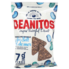 Front of Beanitos Sea Salt Black Bean Chips, 142g