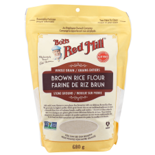 Front of Bob's Red Mill Gluten Free Brown Rice Flour, 680g