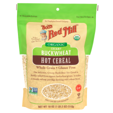 Front of Bob's Red Mill Organic Creamy Buckwheat Hot Cereal, 510g