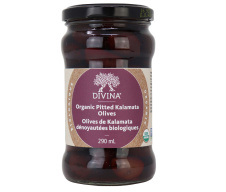 Divina Organic Kalamata Olives Pitted, 170g