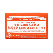 Dr. Bronner's Organic Tea Tree Pure Castile Bar Soap, 140g