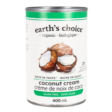 Front of Earth’s Choice Organic Coconut Cream, 400mL