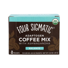 Four Sigmatic Organic Adaptogen Coffee Mix with Ashwagandha Balance - 10 Packets