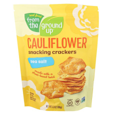 From The Ground Up Cauliflower Snacking Crackers Sea Salt, 100g
