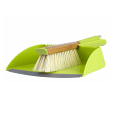 Front of Full Circle Clean Team Brush & Dustpan Set Green