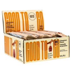 Good To Go Keto Snack Bars Cinnamon Pecan, 9 Bar Pack