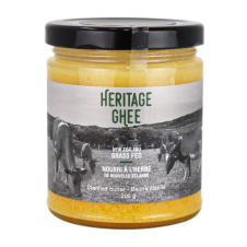 Front of Heritage Ghee New Zealand Grass Fed Clarified Butter, 200g