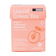Front of I.E. Green Tea Liquid Tea Concentrate Peach