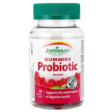 Front of Jamieson Vitamins Probiotic Gummies Berry Blast, 45 Gummies