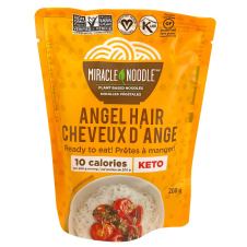 Front of Miracle Noodle Keto Plant-Based Noodles Angel Hair, 200g