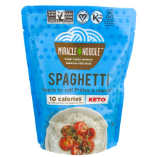 Front of Miracle Noodle Ready to Eat Keto Plant-Based Noodles Spaghetti, 200g