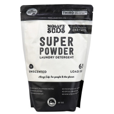 Molly's Suds Super Powder Laundry Detergent Unscented, 60 Loads