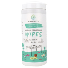 Front of MomRemedy Eco-Friendly Hydrogen Peroxide Based Everything Household Wipes