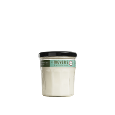 Front of Mrs. Meyer's Soy Candle Basil, 200g