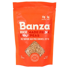 Front of Banza Chickpea Plain Rice, 227g