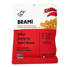 Brami Italian Snacking Lupini Beans Calabrian Peppers, 150g