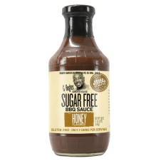Front of G Hughes Sugar Free BBQ Sauce Honey, 510g