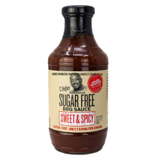 Front of G Hughes Sugar-Free BBQ Sauce Sweet & Spicy, 510g