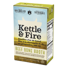 Front of Kettle & Fire Regenerative 100% Grass-Fed Beef Bone Broth, 479g