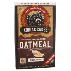 Front of Kodiak Cakes Protein-Packed Chocolate Chip Oatmeal, 6 Packets