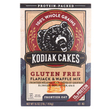 Front of Kodiak Cakes Gluten Free Frontier Oat Pancake & Waffle Mix, 454g