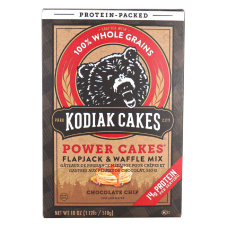Front of Kodiak Cakes Power Cakes Flapjack & Waffle Mix Chocolate Chip, 510g