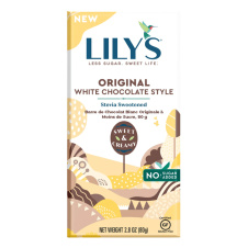 Front of Lily's Original White Chocolate Bar, 80g