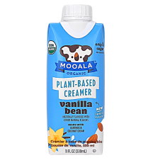 Front of Moola Organic Plant-Based Creamer Vanilla Bean, 330ml