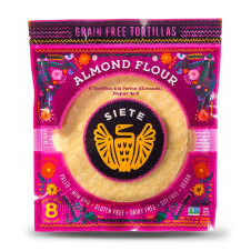 Front of Siete Almond Flour Tortillas 8-Count, 200g