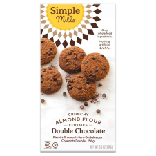 Front of sImple Mills Crunchy Double Chocolate Cookies