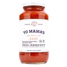 Front of Yo Mama's Radiant Rosé Keto Pasta Sauce, 708g