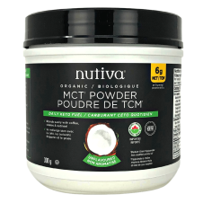 Front of Nutiva Organic MCT Powder With Acacia Fiber, 300g