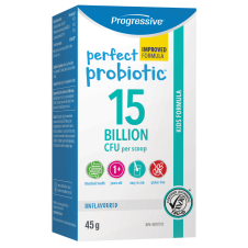 Front of Progressive Perfect Probiotics For Kids 15 Billion CFU Unflavoured, 45g