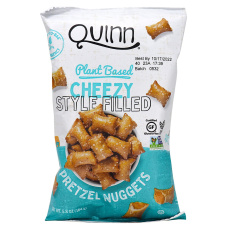 Front of Quinn Plant-Based Cheezy Style Filled Pretzel Nuggets