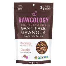 Front of Rawcology Chocolate Raw Crunch Granola, 200g