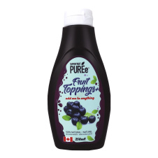 Front of Superfruit Puree Real Fruit Topping Wild Blueberries