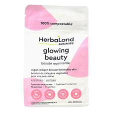 Front of Herbaland Sugar-Free Vegan Collagen Booster Gummies for Adults, 90 Gummies
