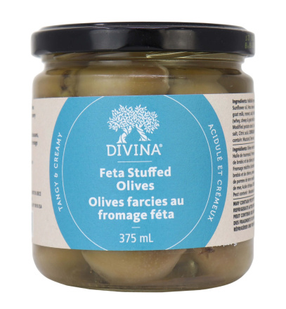 Divina Feta Cheese Stuffed Green Olives, 220g