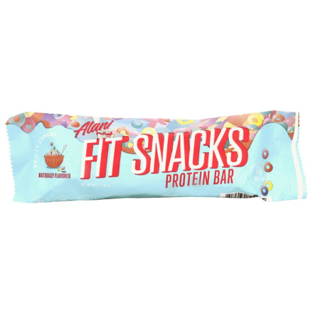 Front of Alani Nu Fit Snacks Protein Bar Fruity Cereal