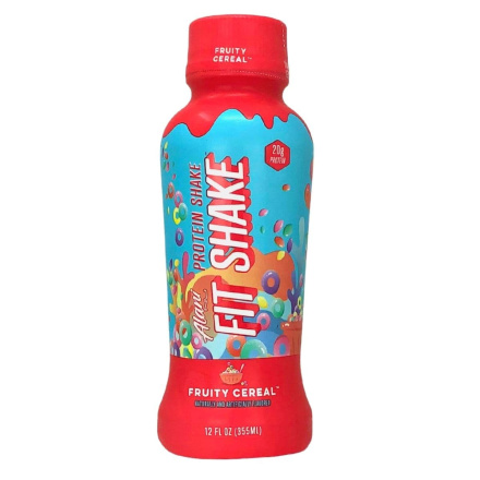 Front of Alani Nu Fit Shake Protein Shake Fruity Cereal