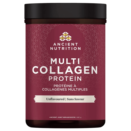 Front of Ancient Nutrition Multi Collagen Protein Unflavoured, 480g