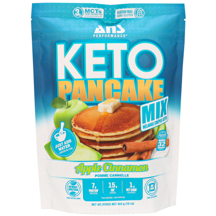 Front of ANS Performance Keto Pancake Mix Apple Cinnamon 