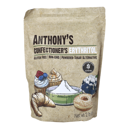Front of Anthony's Confectioner's Erythritol 